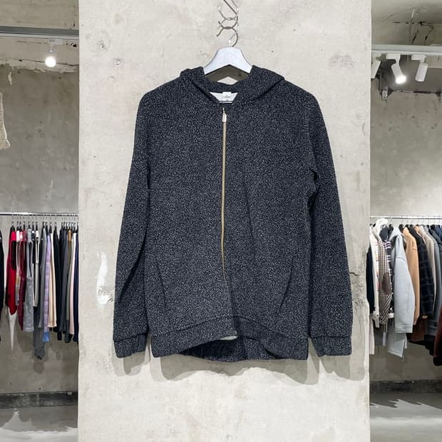 룰루레몬 블랙 폴리에스터 혼방 후디 집업