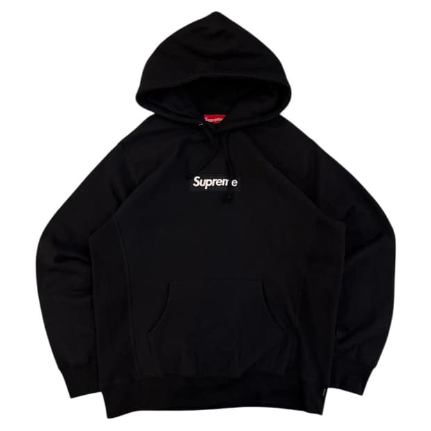 슈프림 박스로고 후드티 블랙