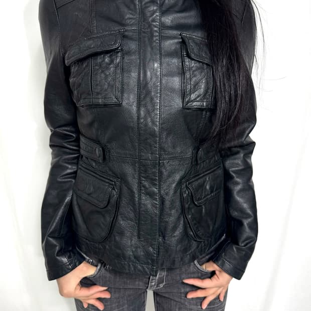 Lambskin leather jacket