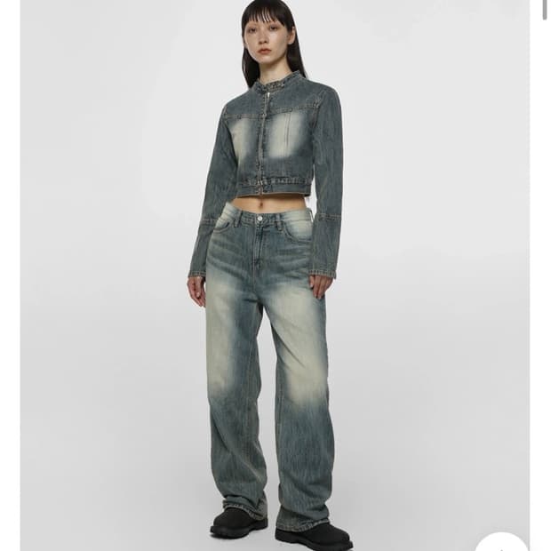 블랙업 클레븐 데님자켓