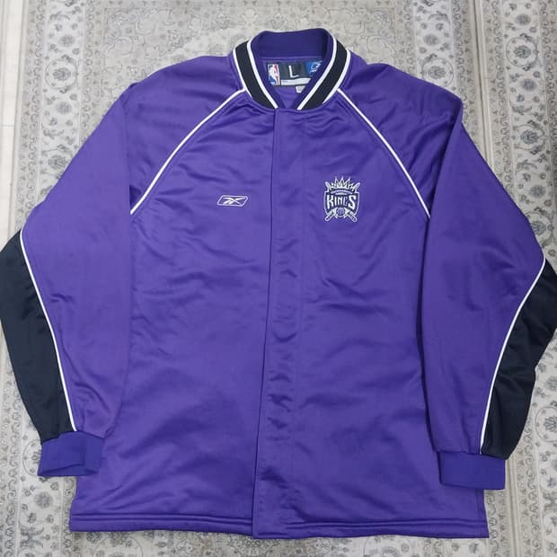 리복 X NBA 새크라멘토 킹스 트랙 자켓 L