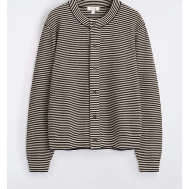COS 스트라이프 메리노 울 가디건 (택 O 새상품)