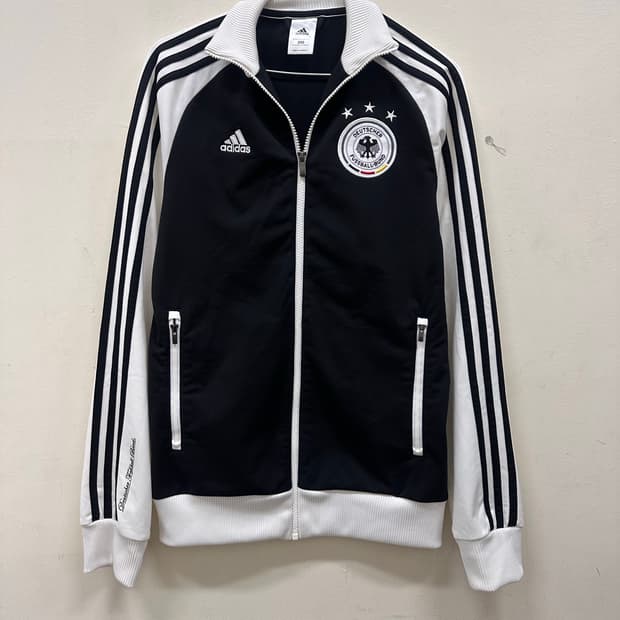 아디다스 독일 흰검 축구 트랙탑 져지