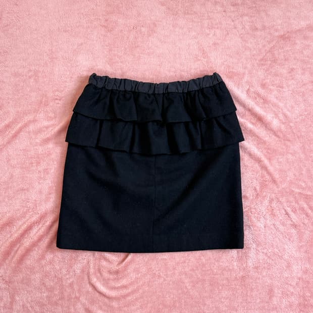 Kaon 레이어드 울 미니 스커트 (JPN)