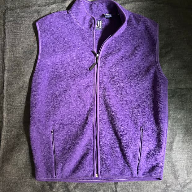 90s Old GAP fleece vest 