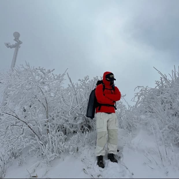 아크테릭스 제타SL L사이즈 레드 + 오렌지 컬러 바람막이
