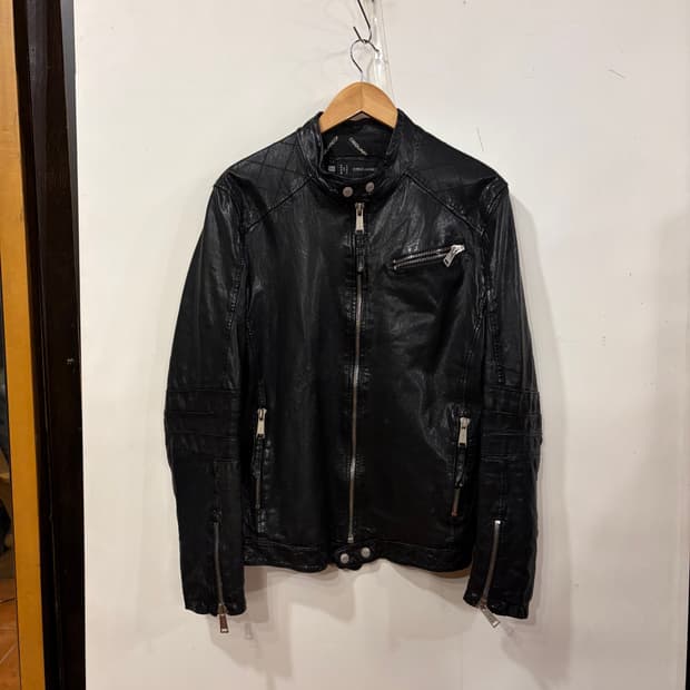 디스퀘어드2 램스킨 레더자켓 50