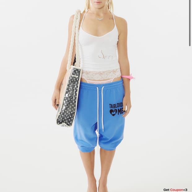 스컬프터 Sweet Kitty Jogger Pants 블루 라지 구해요 