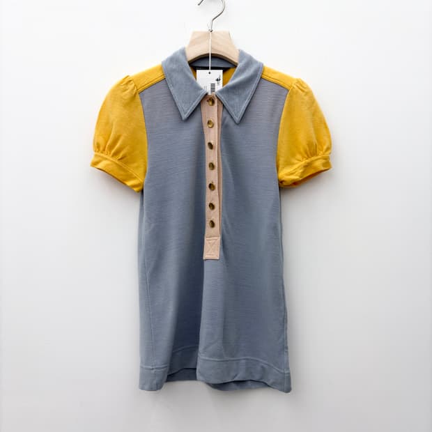 COLOR BLOCK HALF SHIRT