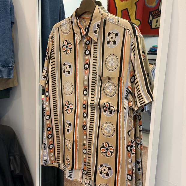 Vtg 빈티지 하와이안 반팔 셔츠