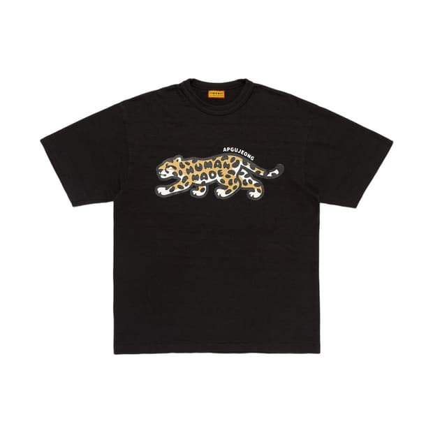 휴먼 메이드 애니멀 그래픽 티셔츠 블랙 - 압구정 스토어 한정 L