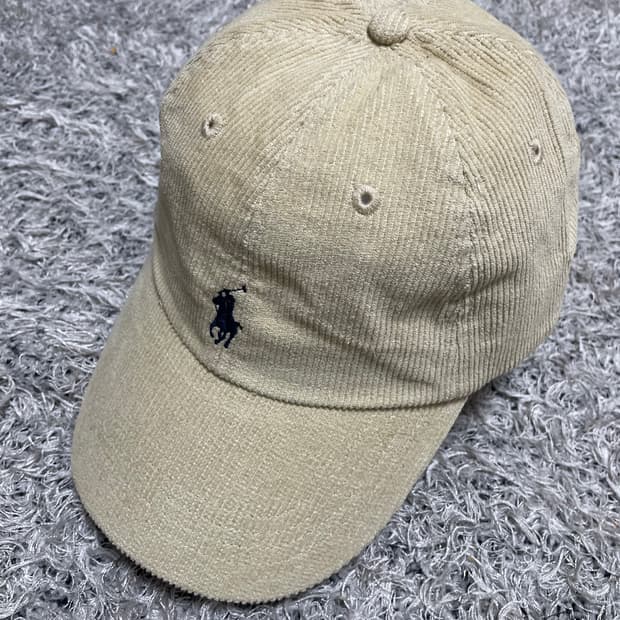 폴로Polo 네이비포니 배이지 코듀로이 캡 Free