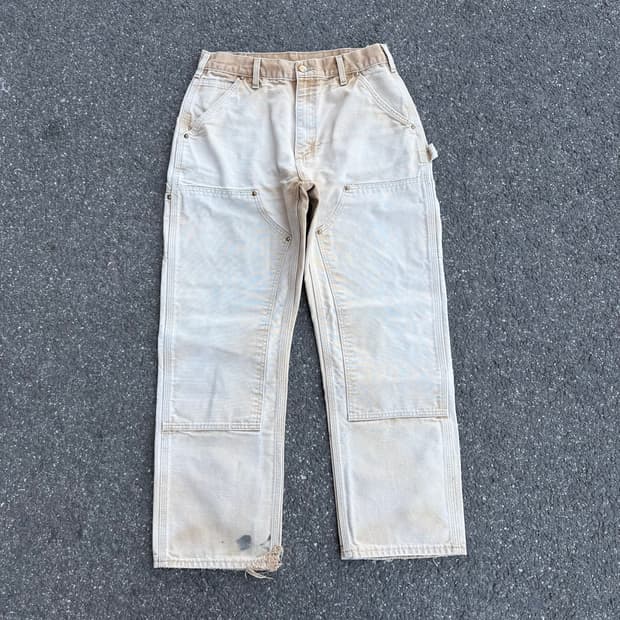 OG 칼하트 B01 BRN 더블니 카펜터팬츠