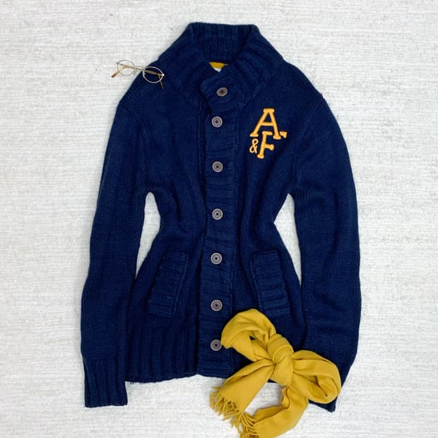 Abercrombie & Fitch Navy Cardigan