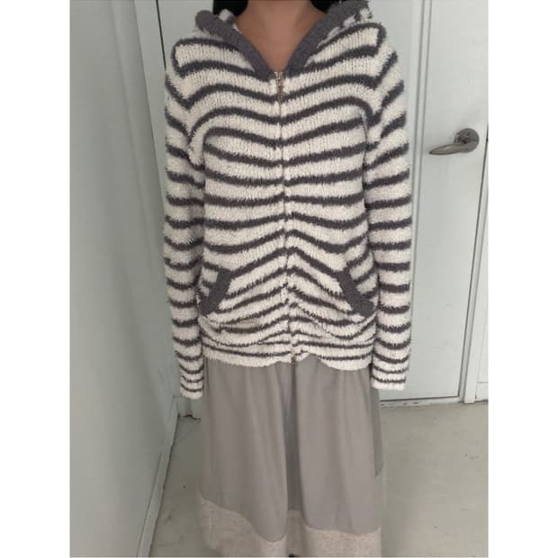 일본빈티지 플리스 후드집업