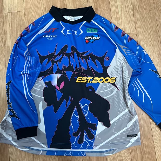 크리틱 레이싱 저지탑 프린트 블루