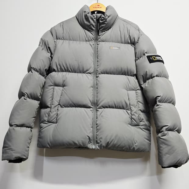 내셔널지오그래픽 패딩 그레이