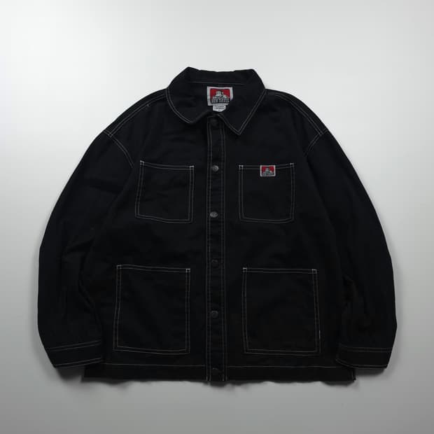 벤데이비스 일판 아웃스티치 블랙 워크 자켓 (XL)