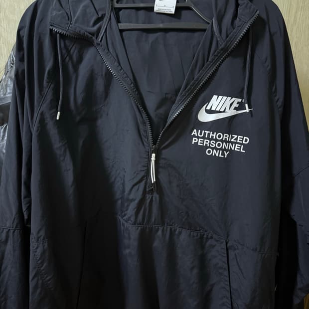 나이키 NSW 우븐 언라인드 아노락 블랙 - 아시아