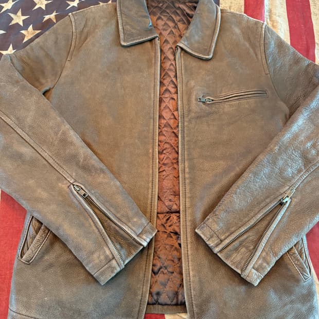 빈티지 소가죽 레더 자켓