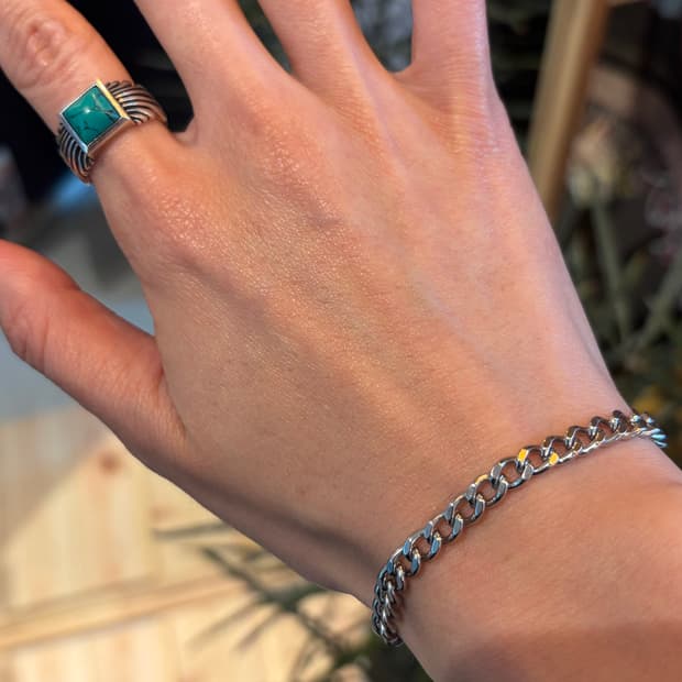 써지컬 미니 체인 팔찌 (데일리 포인트)