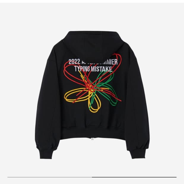 타이핑 미스테이크 후드집업 자켓