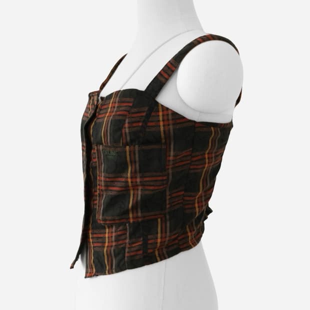 CELINE Paris Checkered Reform Strap Top