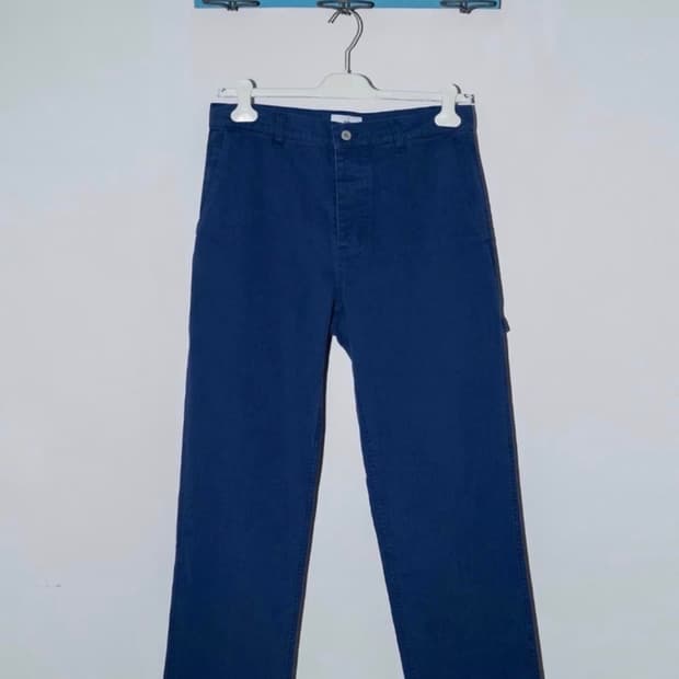 RYOO 페인터 팬츠 블루 L사이즈