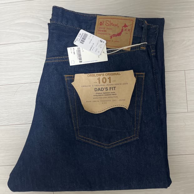 오어슬로우 101 dad's fit 데님팬츠