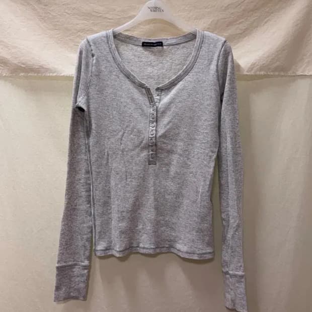 (새상품) 브랜디멜빌 젤리탑 롱슬리브 라이트그레이