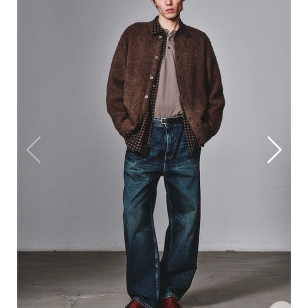 아트이프액츠 원턱 커브드 데님 빈티지인디고 L 25FW