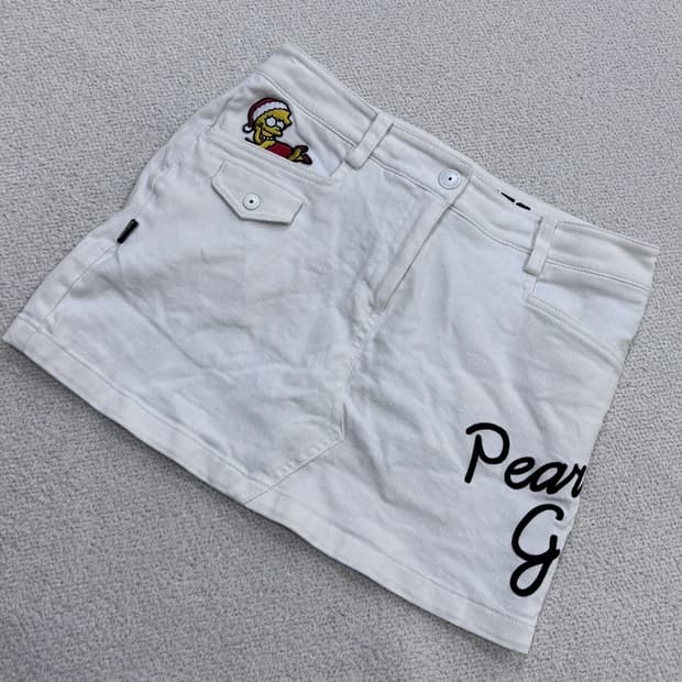 1 파리게이츠 캐릭터자수 골프 스커트 0428E