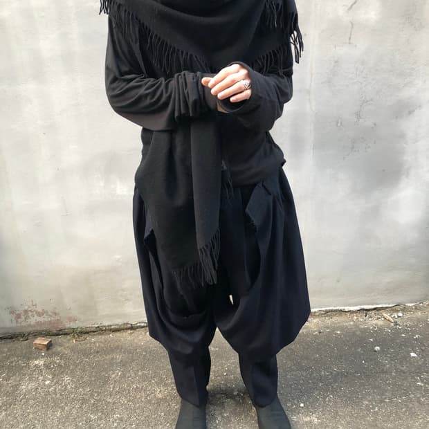 꼼데가르송 23aw 더블 레이어드 팬츠