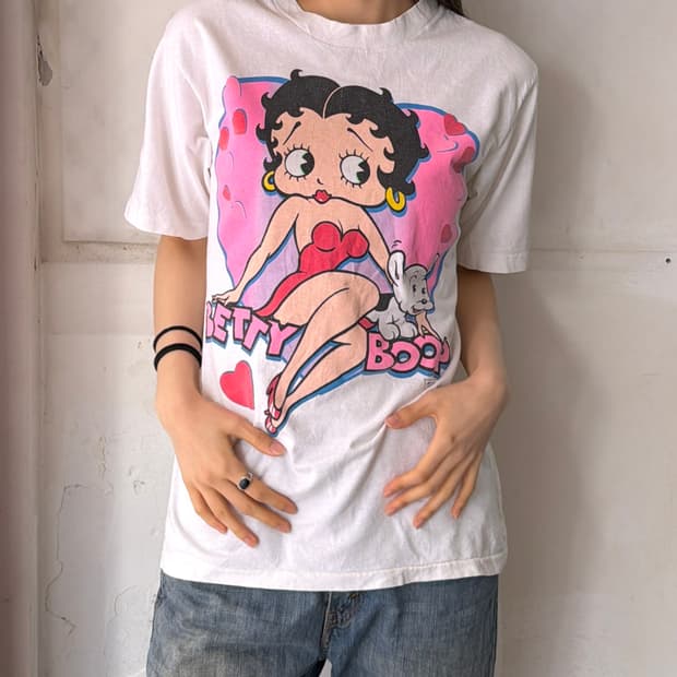 90‘s MADE IN USA  🇺🇸 프린팅 반팔
