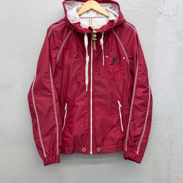 디젤 00s 스티치 디테일 후드 자켓