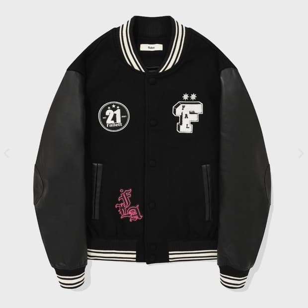 아트 아카이브 하우스 바시티 자켓 블랙