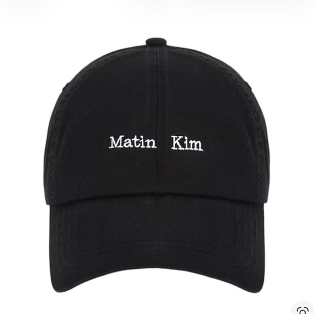 마뗑킴 마틴 미니 클래식 로고 볼캡 블랙