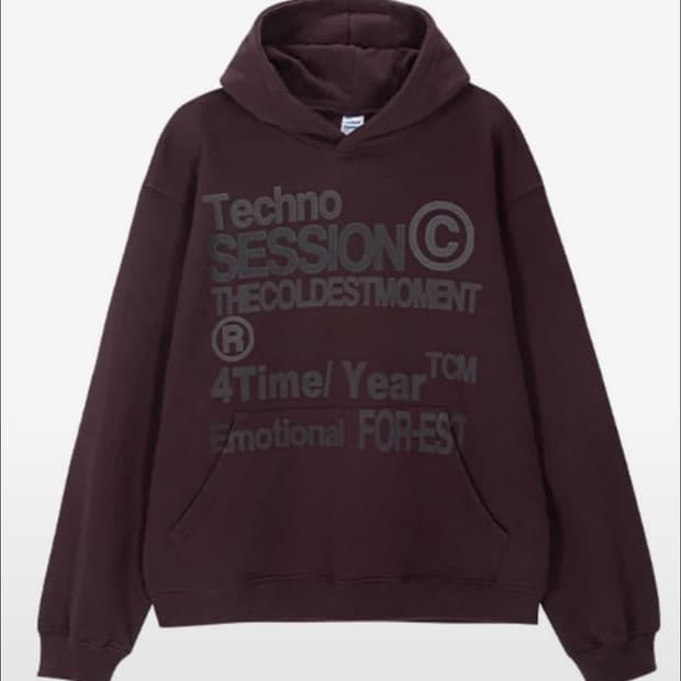 더콜디스트 모먼트 후드티 버건디