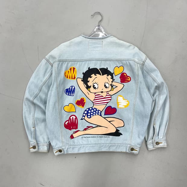 베티붑 90s 제팬 아카이브 차이나카라 데님자켓