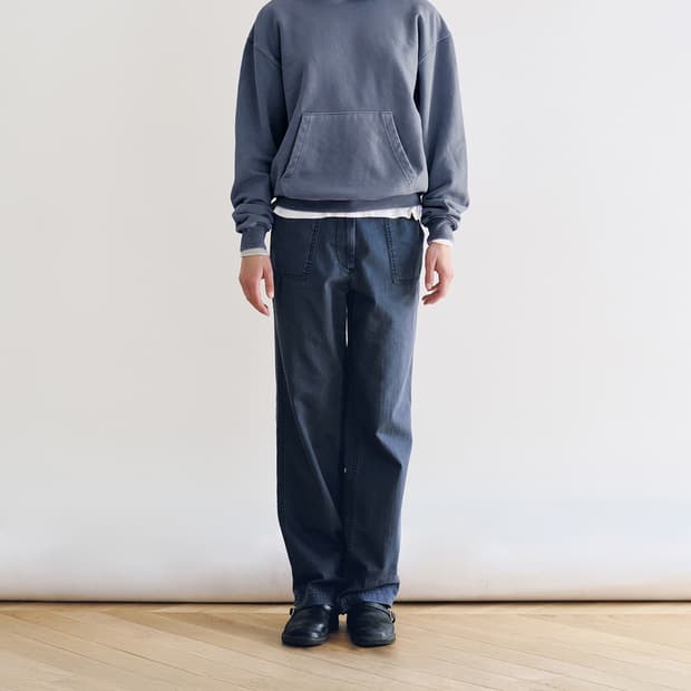 낫띵리튼 Muted Dye Hoodie (Washed Blue)