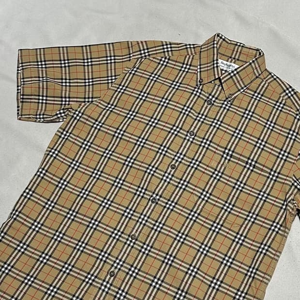 S 버버리 노바체크 반팔 셔츠
