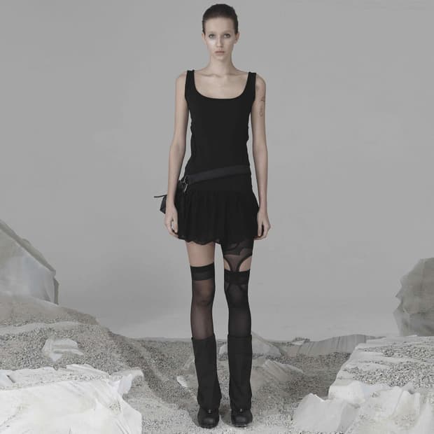 Ojos Double Layered Dress / Black