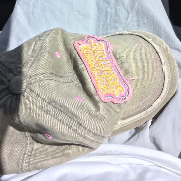 일본빈티지 워싱 볼캡 모자 와투케 펑크 스포티