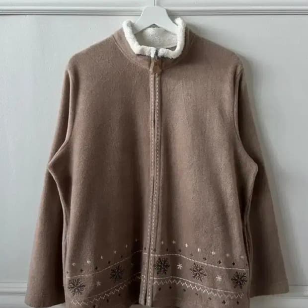 vintage fleece zip-up