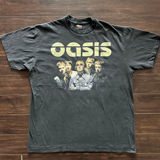 [XL] 오아시스 밴드 부트렉 티셔츠