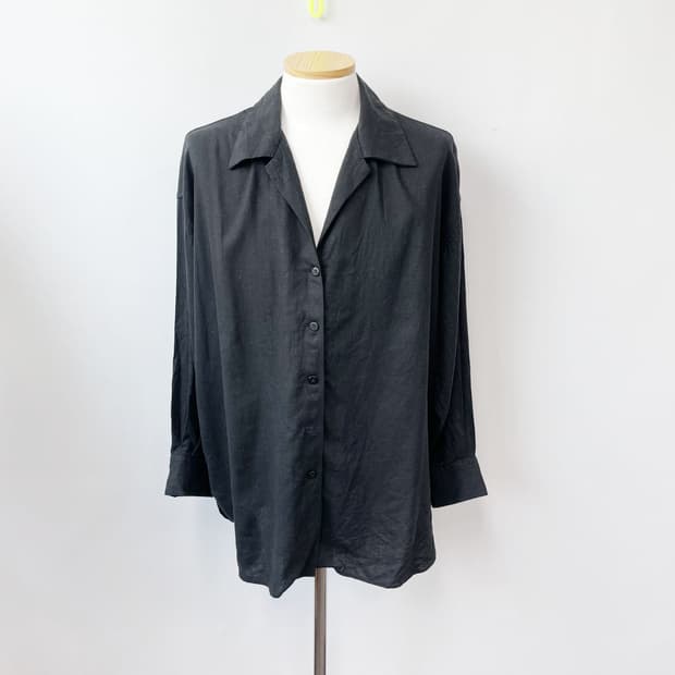 MOUSSY 마우지 오버핏 린넨셔츠 F 