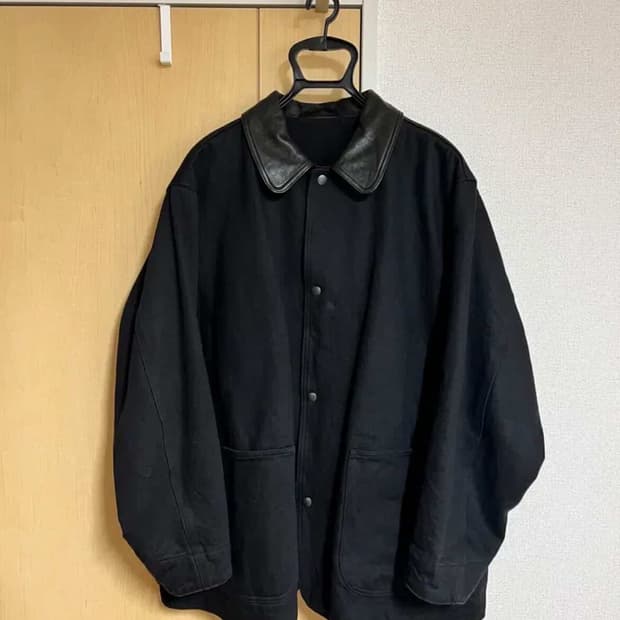 [2] 25AW 코모리 카라레더 데님 워크 자켓