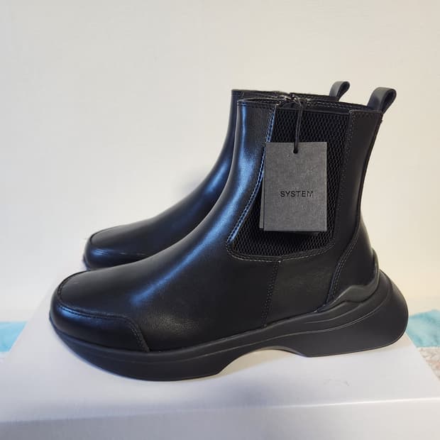 (새상품) SYSTEM HOMME 시스템 옴므 가죽 워커 260 사이즈