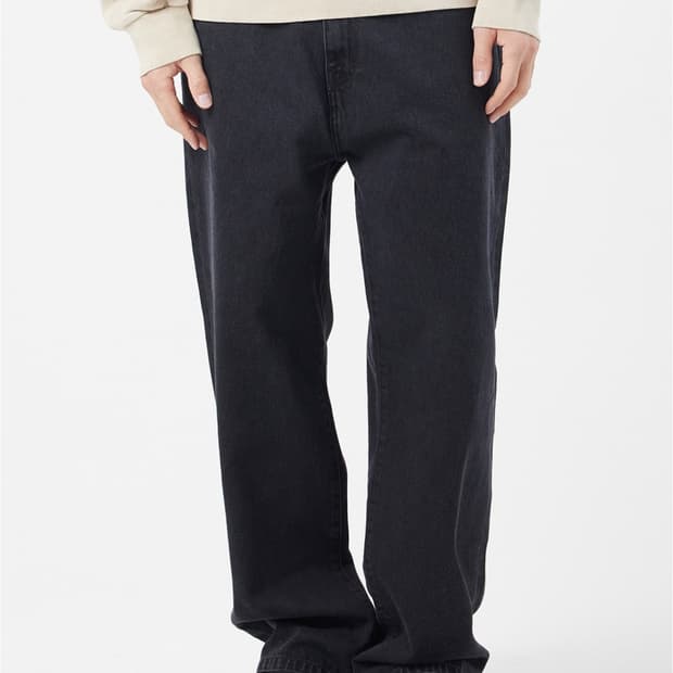 칼하트 랜든 팬츠 워시드 블랙