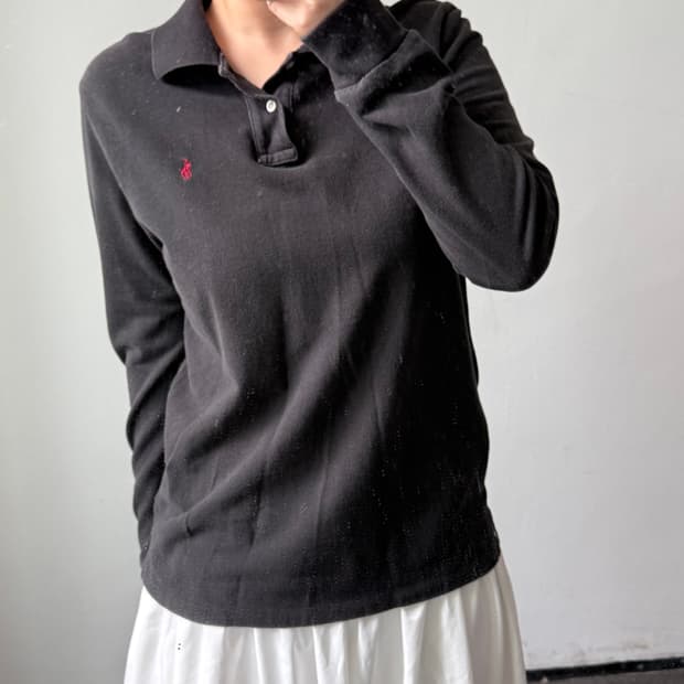 [XL] 폴로 블랙 카라티